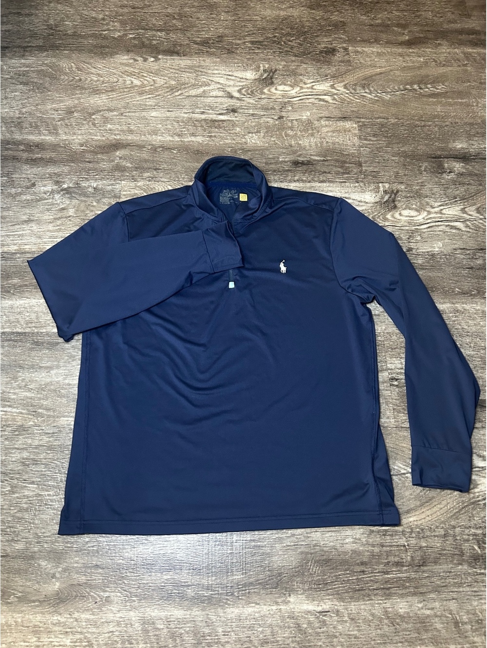 Polo Ralph Lauren Mens Performance 1/4 Zip Pullover Men’s Large Navy Blue Preppy